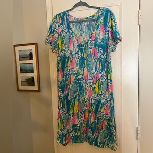 Lilly Pulitzer Sailboat Print T-Shirt Dress